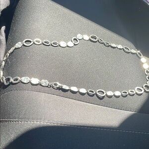 Sofia Women  Silver with crystal Stones Necklace